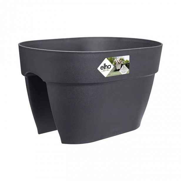 Truhlík plastový ELHO Vibia Campana Flower Bridge antracitový 40cm