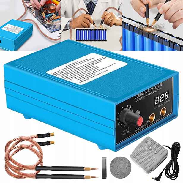 Výkonná Bodová Svářečka Akumulátorů 5000 W Pro Baterii Akumulátor 18650