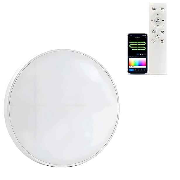 Rgb Led stropní osvětlení s ovládáním aplikací 24 W a hudebním režimem