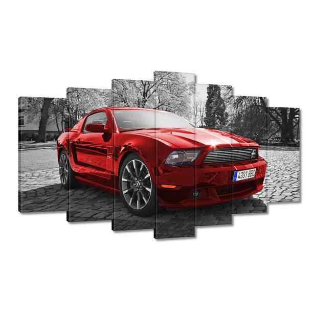 Obrazy 140x80 Červený Ford Mustang Usa