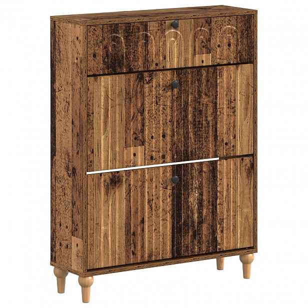 vidaXL Skříň na obuv ALKMAAR 78 x 24 x 103 cm Kompozitní dřevo