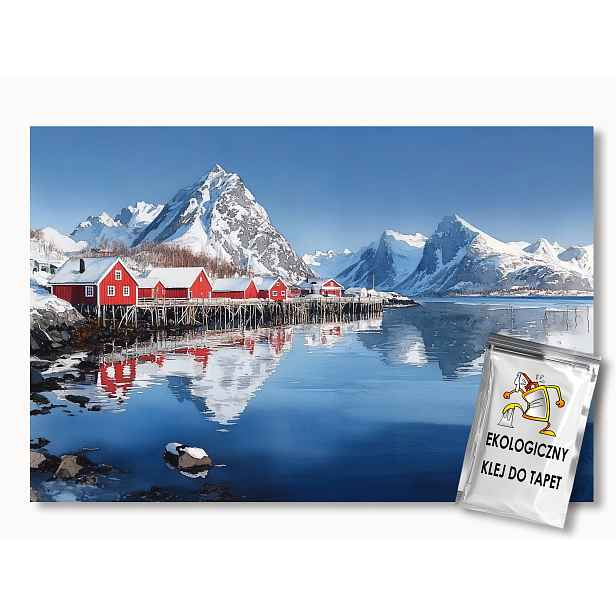 Fototapeta Vlies Norsko Lofoty Reine Fjord Nordic 416x254 130g