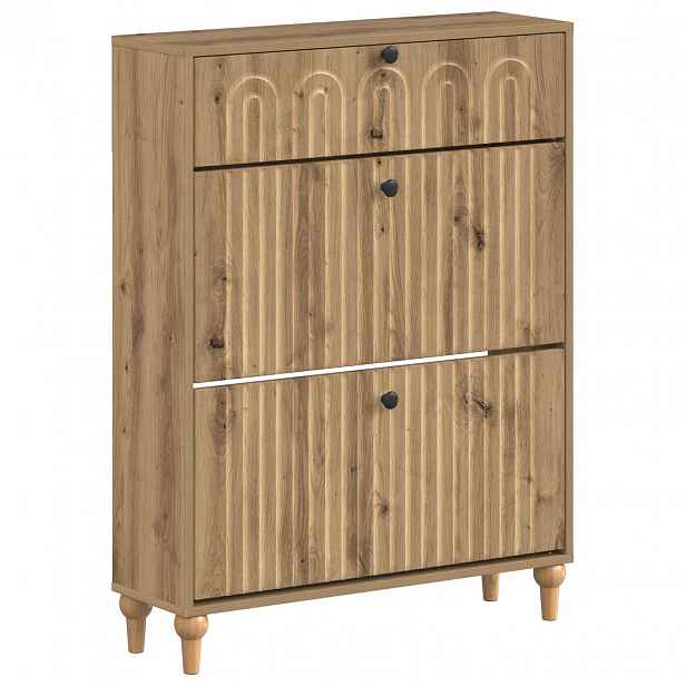vidaXL Skříň na obuv ALKMAAR 78 x 24 x 103 cm Kompozitní dřevo