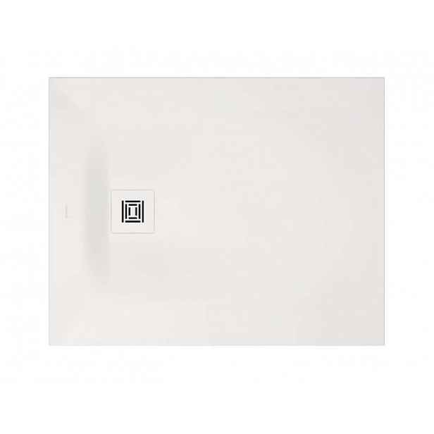 Duravit Sustano - Sprchová vanička, 100x80 cm, DuraSolid, matná bílá 720273740000000
