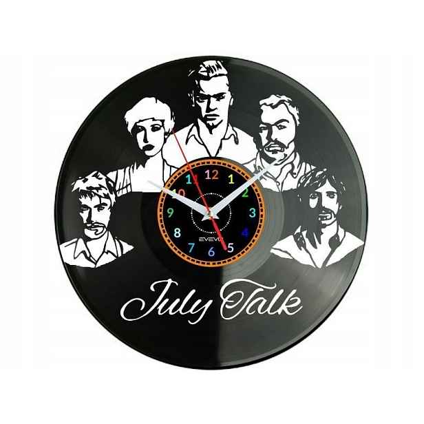 July Talk Dárek Originální dekorace do domu Hodiny z vinylové desky