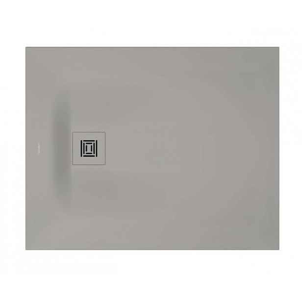 Duravit Sustano - Sprchová vanička, 100x80 cm, DuraSolid, matná šedá 720273630000000