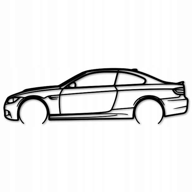 Obraz Bmw m3 e92 Panel Ažurový 80 cm Auto Nástěnná Dekorace Ozdoba Panel