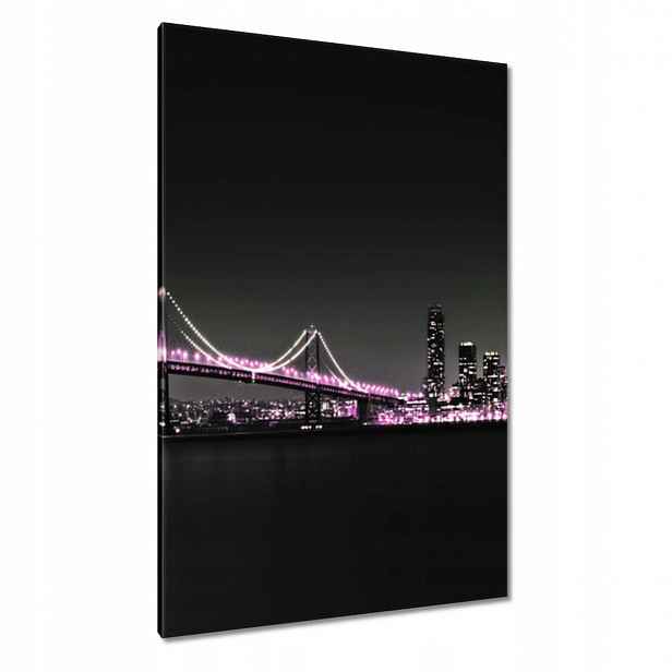 Obrazy 80x120 Most Fialová světýlka