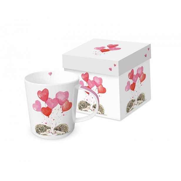 Porcelánový Hrnek Ježci S Balónky 350 ML