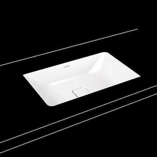Zápustné umyvadlo Kaldewei CONO 56,9x38,2 cm alpská bílá bez otvoru pro baterii, bez přepadu 902306003001