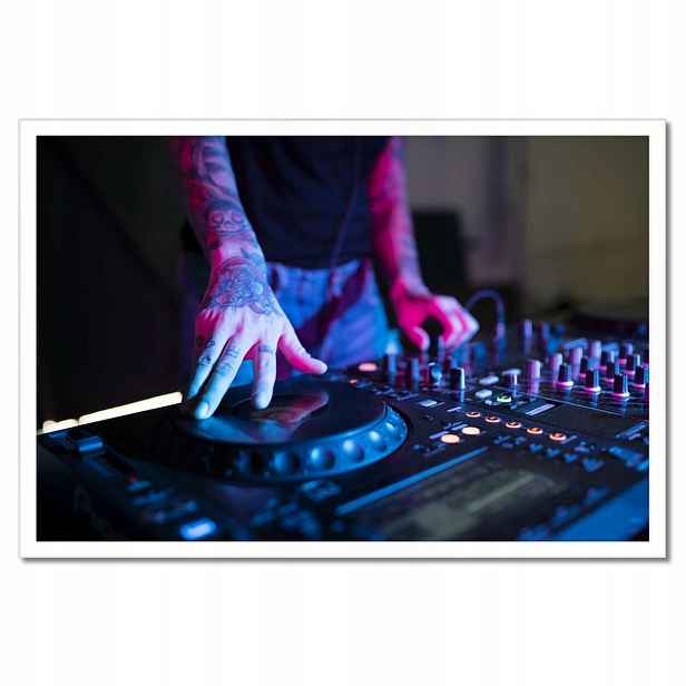 Plakáty v rámu 60x40 Ruční mixážní pult Dj stanice