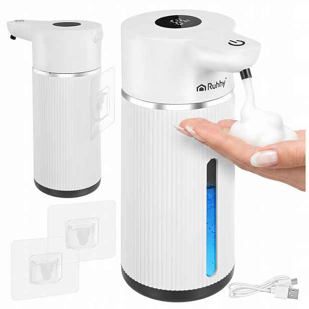 Dávkovač Automatický bezdotykový Usb dispenser Velký 420 ml Bílý