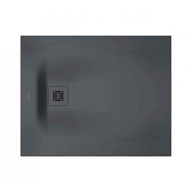 Duravit Sustano - Sprchová vanička, 100x80 cm, DuraSolid, matná tmavě šedá 720273650000000