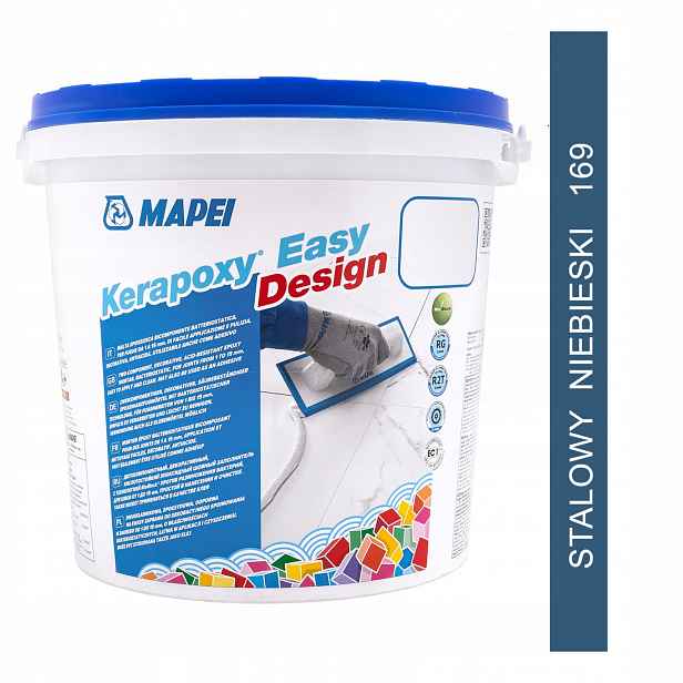 Epoxidová spárovací hmota Mapei Kerapoxy Easy Design 3kg barva 169 ocelově modrá