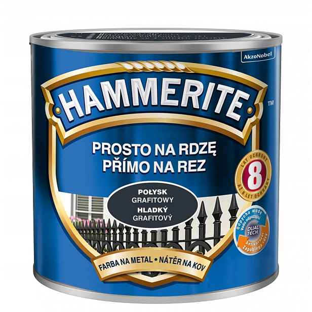 Hammerite Barva na rez 2,5L Grafitový Lesk