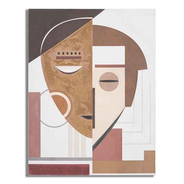 Mauro Ferretti Obraz Ethnic Face 60x80 cm béžovo-hnědý