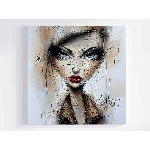 Obraz Na Plátně Canvas Moderní Portrét Žena Skica Modern Art 50x50