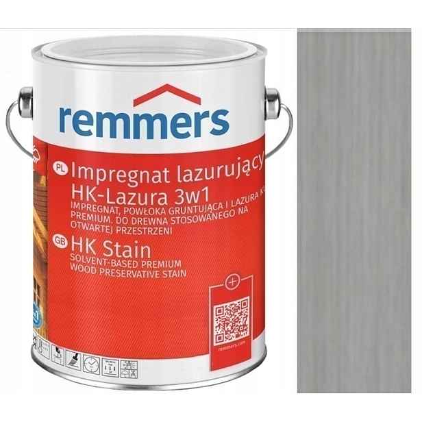 Remmers Hk-lasur Lazura na dřevo 5L Impregnační lazura platinová 2291