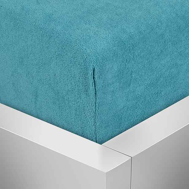 TP Froté prostěradlo 160x200 Premium - Azurová