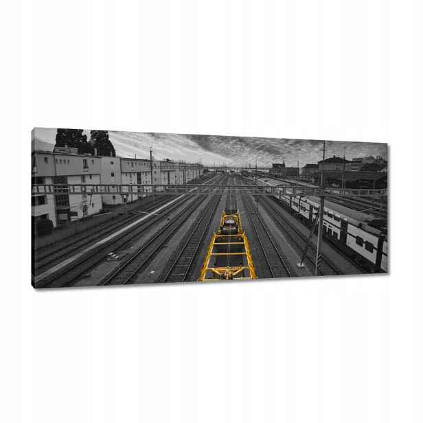 Obrazy 100x40 Torowisko Tory Stanice