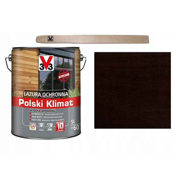 Lazura V33 Polský Klima 10 let Palisander 5L