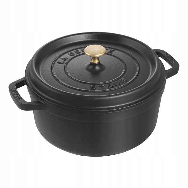 Staub Hrnec s poklicí kulatý, 28 cm, černá