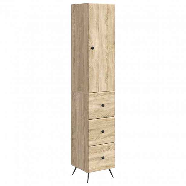 vidaXL Sada skříněk 2 ks 34,5 x 34,5 x 90 cm Kompozitní dřevo