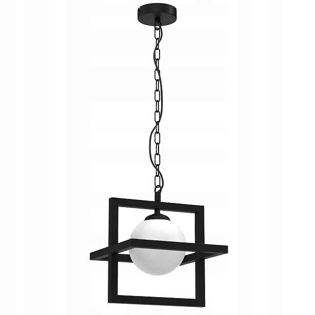 Závěsná lampa Milagro Diego MLP8568 Černá E14 Regulovatelné Kovové Sklo