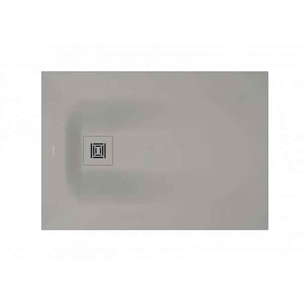 Duravit Sustano - Sprchová vanička, 100x70 cm, DuraSolid, matná šedá 720272630000000
