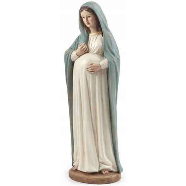 Figurka Panna Maria Brzemienna – 30 cm vysoká – barva: bílá/modrá