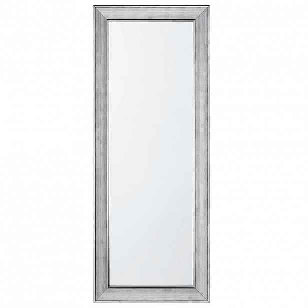 Beliani NÁSTĚNNÉ ZRCADLO stříbrné obdélníkové 50/130 cm Bubry