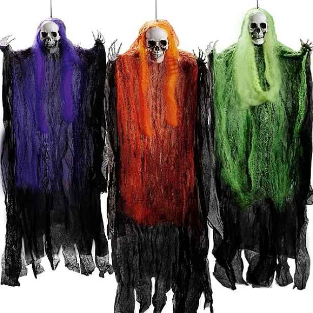 Halloweenská závěsná dekorace Sklizeň, závěsná kostra