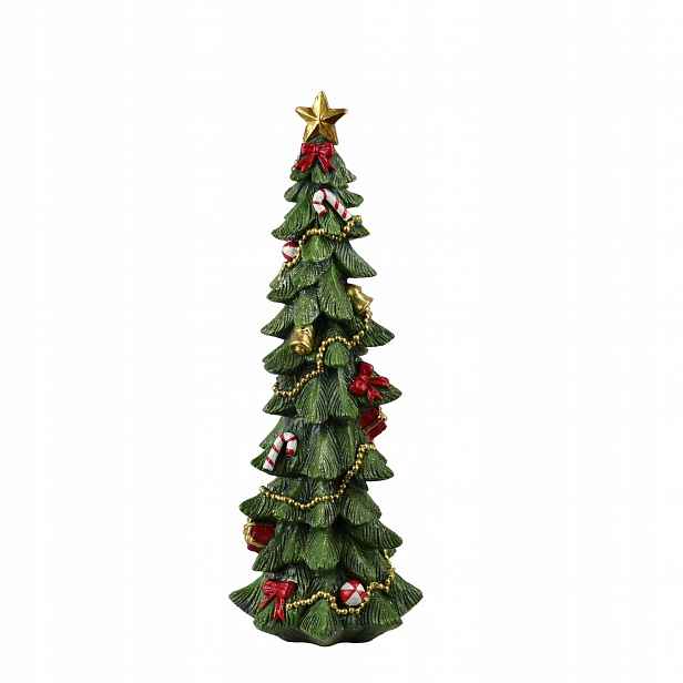 Keramický vánoční stromek 48 cm Vánoční dekorace Santa Lila