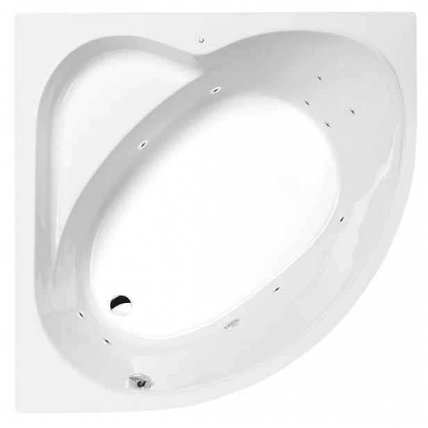 Masážní vana Polysan Sirius 130x130 cm Active Hydro akrylát levá i pravá 49111.1010