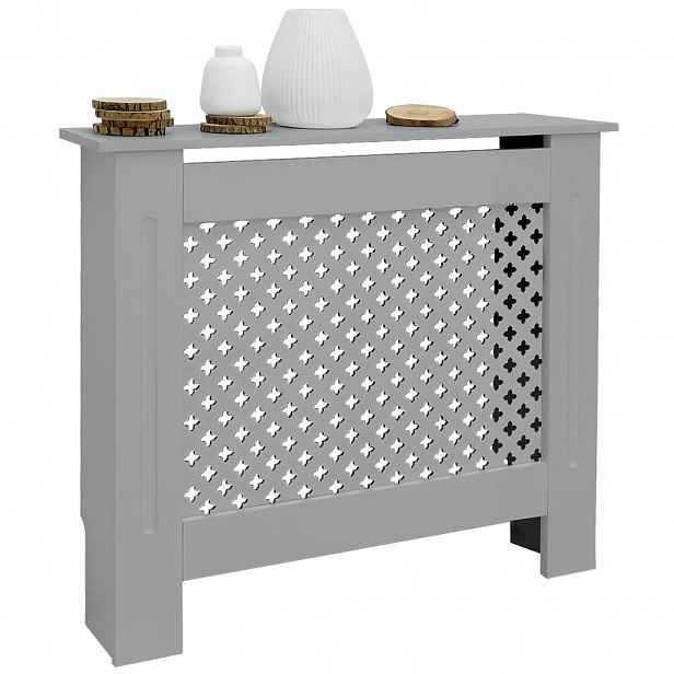 ML-DESIGN KRYT RADIÁTORU s voštinovým vzorem 78 x 19 x 82 cm šedý
