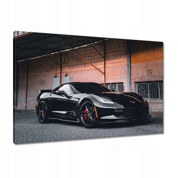 Obrazy 90x60 Černý sportovní automobil