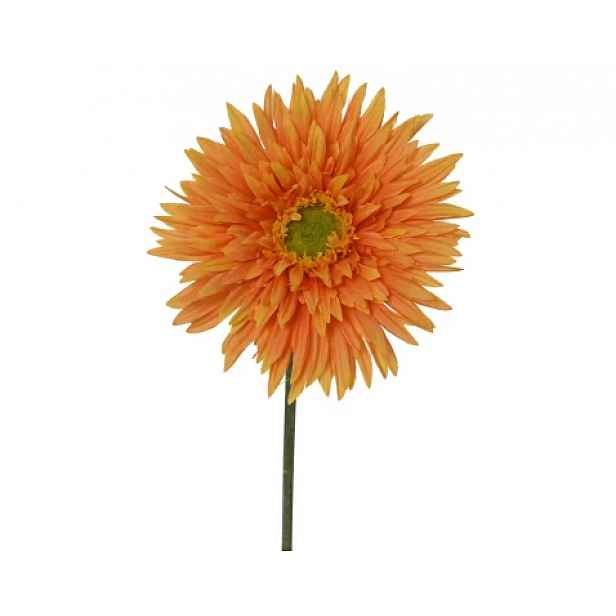 Umělá květina Chryzantéma 54 cm, oranžová