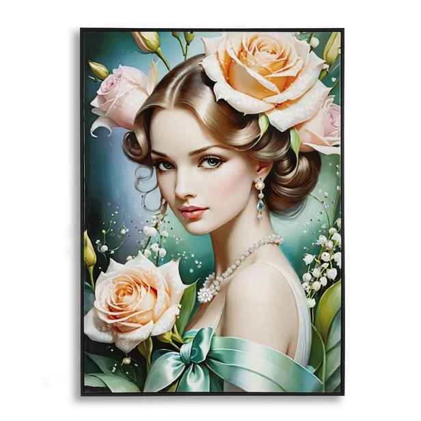 Mauro Ferretti Obraz Fantasy B 72x102 cm modro-zelený