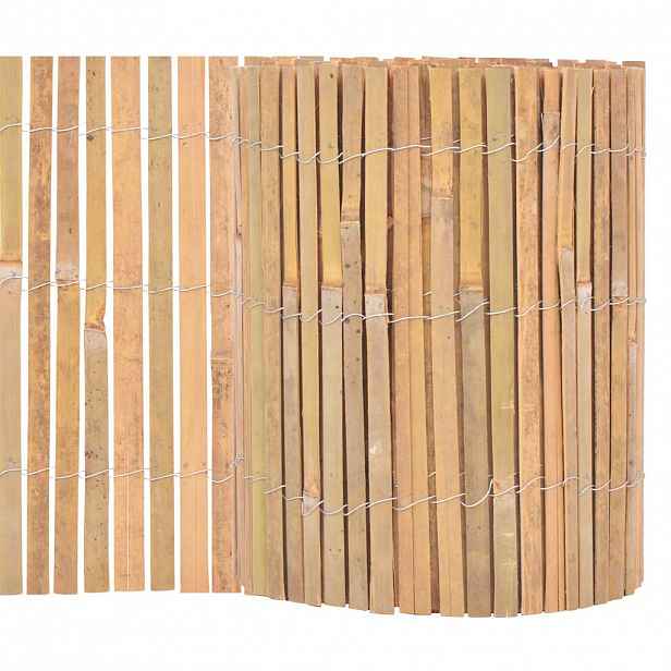 vidaXL Bambusový plot 1 000 x 30 cm