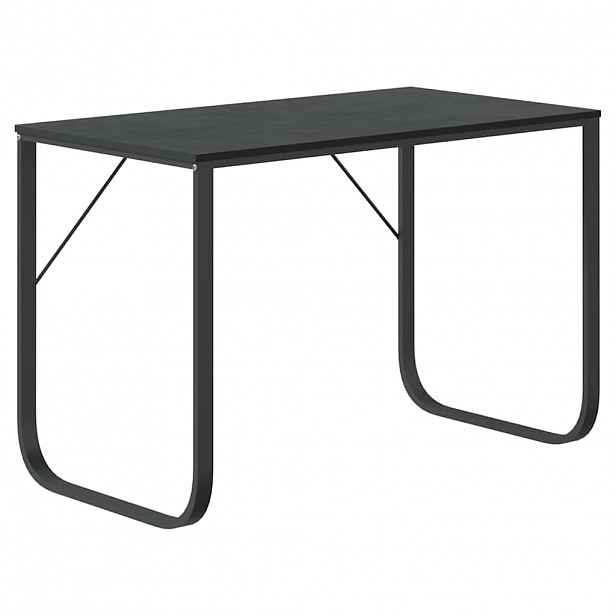 vidaXL Počítačový stůl černý 110 x 60 x 73 cm dřevotříska