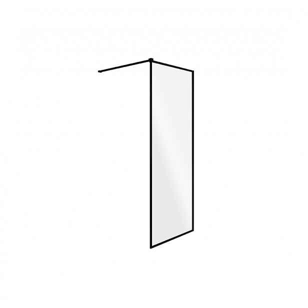 BESCO Walk-in sprchová zástěna TOCA 90 cm; černá