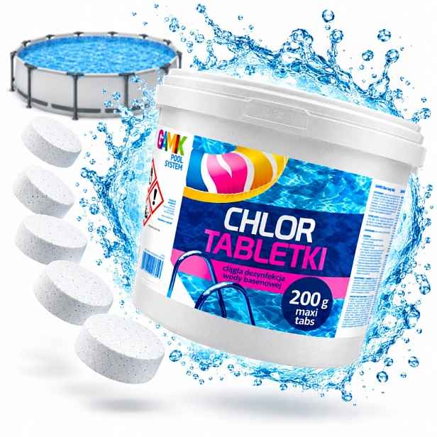 Best Way Chlor 5KG Tablety 25X200G Do Bazénu Dlouhý Účinek Chemie