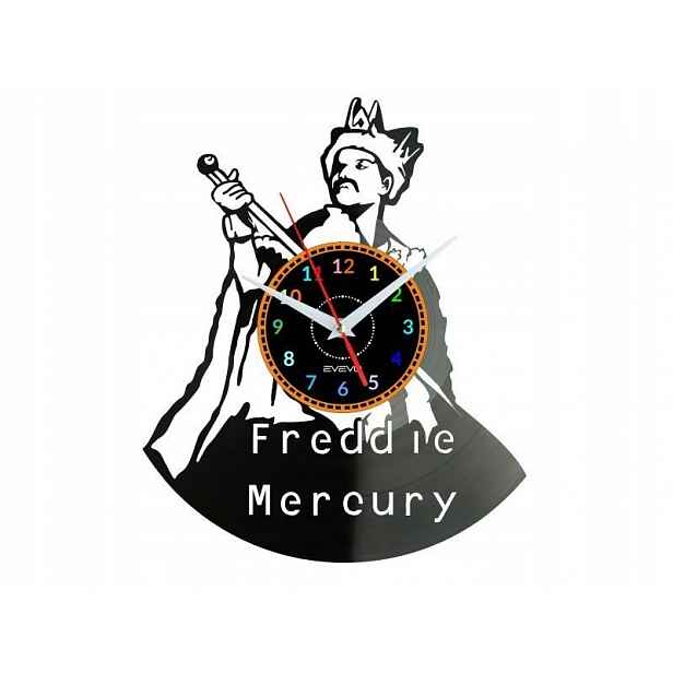 Freddie Mercury Dekorativní Nástěnné Hodiny Moderní Vinylová Deska Vinyl N