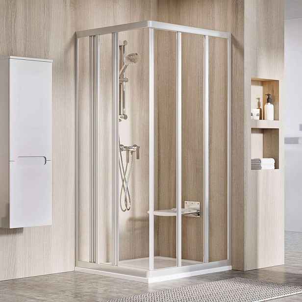 Ravak Supernova - Sprchové dveře ASRV3-75 ,72-74 cm, satin/čiré sklo 15V30UR2Z1