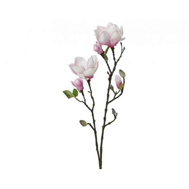 Umělá květina Magnolie 76 cm, růžová