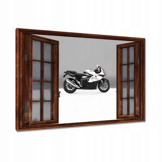 Obrazy 90x60 Bílý závodník Bmw Motor
