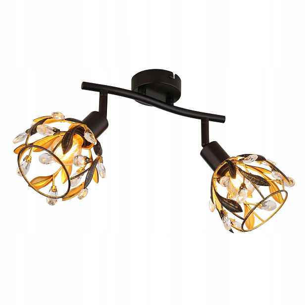Lampa reflektorová spotová černá Mika s teplým světlem do obývacího pokoje Globo