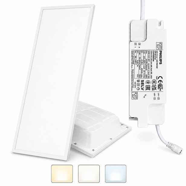 Led panel 120x30 40W 5200lm Cct 3 barvy Napájecí zdroj Philips
