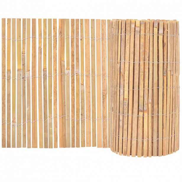 vidaXL Bambusový plot 1 000 x 50 cm