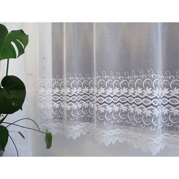 Mg Záclona 618/473 Bílá 500x160 cm hotová obšitá Bt M